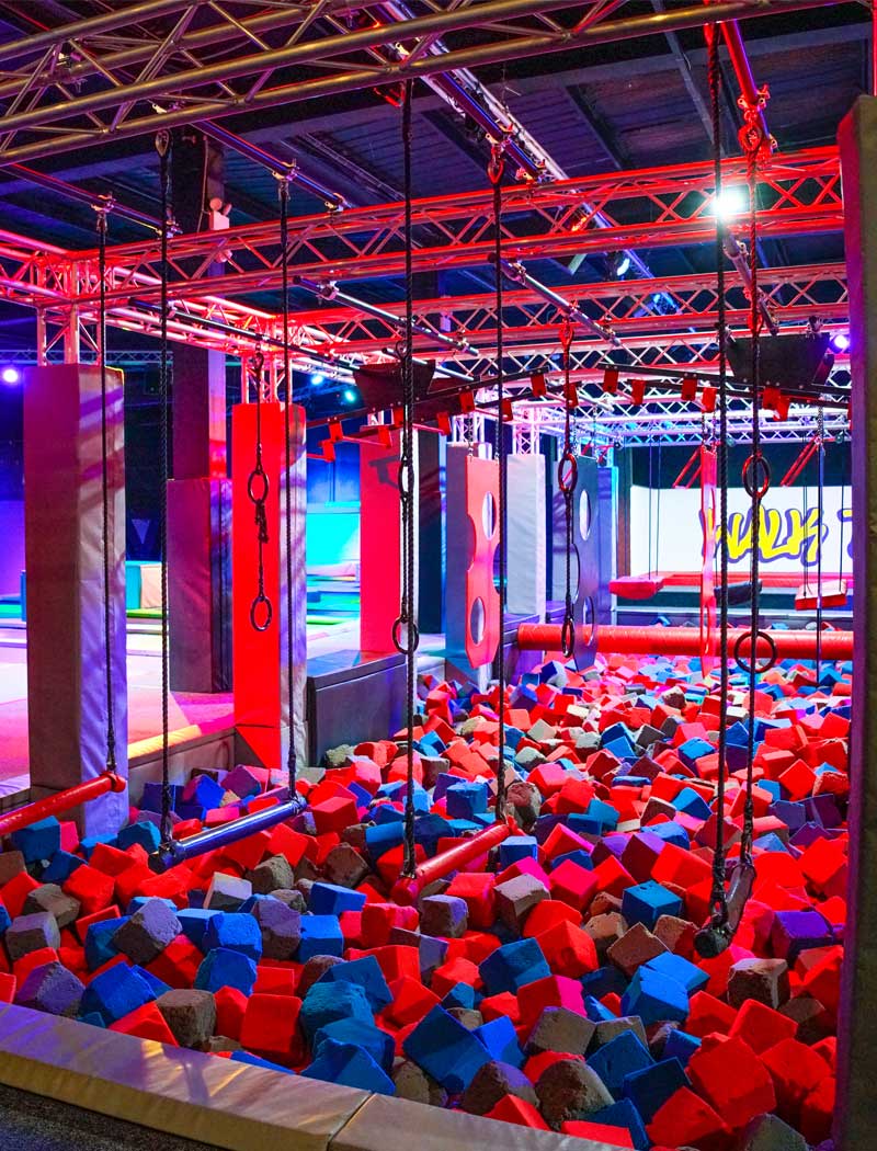 Children enjoying the Bounce n Beyond trampoline park